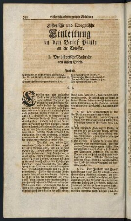 742-743, I. Die historische Nachricht von diesem Briefe