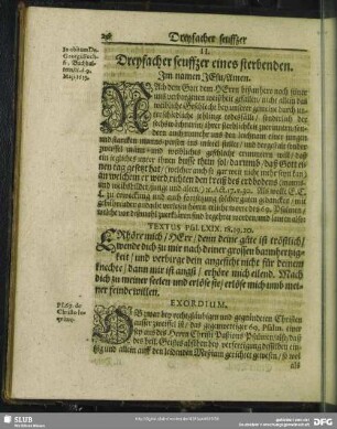 II. Dreyfacher seuffzer eines sterbenden