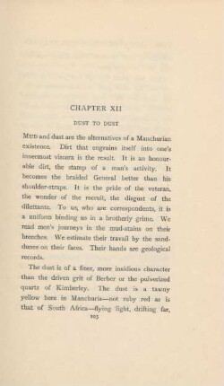 Chapter XII. Dust to dust