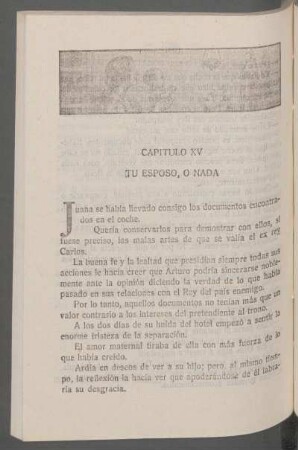 Capítulo XV - Tu esposo, o nada