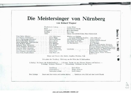 Die Meistersinger von Nürnberg