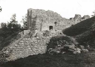 Vilnius. Burgruine auf dem Schloßberg. Ansicht von Nordwest