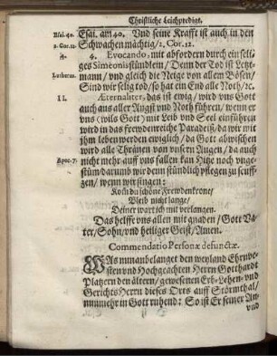 Commendatio Personae defunctae