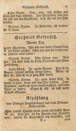 Sechstes Gespräch