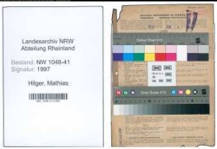 Entnazifizierung Mathias Hilger , geb. 08.10.1899 (Polizist)