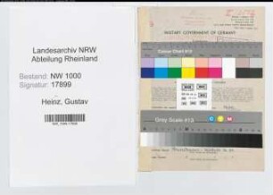 Entnazifizierung Gustav Heim, geb. 26.11.1895 (Kalkulator)