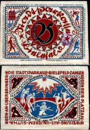 Bielefeld, Notgeldserie, 25 Mark