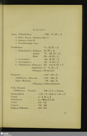 Zeittafel