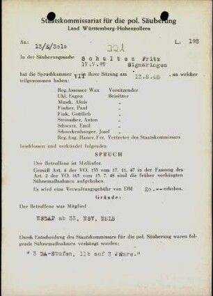 Schulten, Fritz