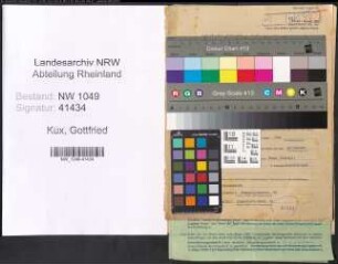 Entnazifizierung Gottfried Kux , geb. 20.01.1909 (Postbeamter)