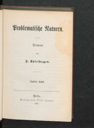 Bd. 2: Problematische Naturen
