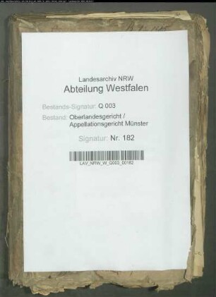 von Raesfeldscher-Ostendorfscher Gläubiger ./. von Raesfeldscher Konkursverwalter