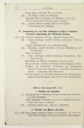 Dritter Zeitraum (133-31)