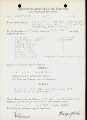 Mayer, Gottlieb