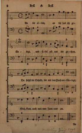 Neue Kirchen-Melodien zu denen geistlichen Liedern des Herrn Professor Gellerts, welche nicht nach den gewöhnlichen Kirchen-Melodienen gesungen werden