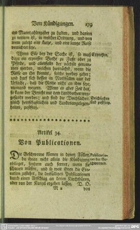 Artikel 34. Von Publicationen