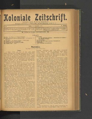 Nr. 38. Berlin, 15. September 1911. 12. Jahrgang.
