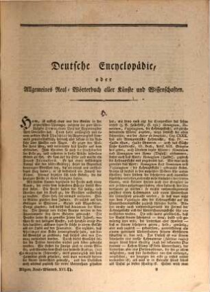 Deutsche Encyclopädie oder Allgemeines Real-Wörterbuch aller Künste und Wissenschaften. 16, Hom - Jaz
