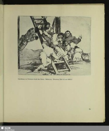 Hinrichtung von Partisanen durch den Strang. Radierung (Desastres, Blatt 14), um 1808/12