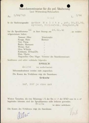 Malitz, Arthur