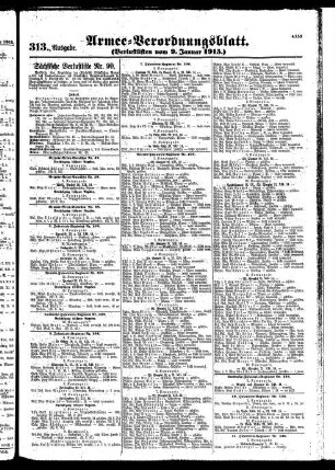313.Ausgabe. Samstag, 9. Januar 1915