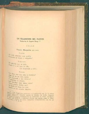 Un fragmento del Fausto