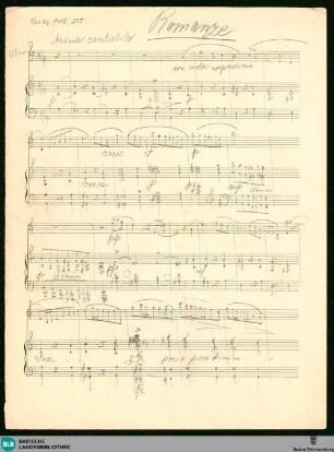 Romances. Sketches - Mus. Hs. 1418,235 : ob, pf; a; KauS p.116