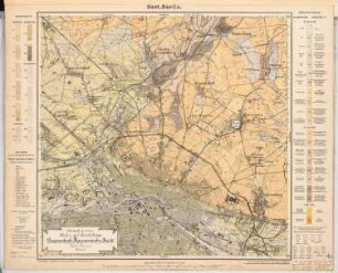 Hafen- und Kanalanlage, Berlin-Gesundbrunnen (Nordkanal) Schinkelwettbewerb 1886: Lageplan zur Bodenbeschaffenheit 1:25000