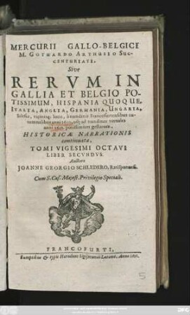28,2: ... a nundinis Francofurtensibus autumnalibus anni 1650. usq[ue] ad nundinas vernales anni 1651. ...