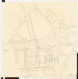 Schauspielhaus, Hannover Wettbewerb: Grundriss 1:500