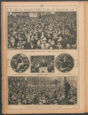 El mitin de protesta contra la ley de jubilaciones, 11.289