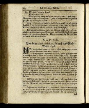 CAP. XIX. Von dem Ulcus sordidum, so auff das Glied-Wasser folget.