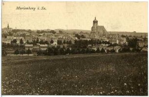 Marienberg. Blick nach Marienberg