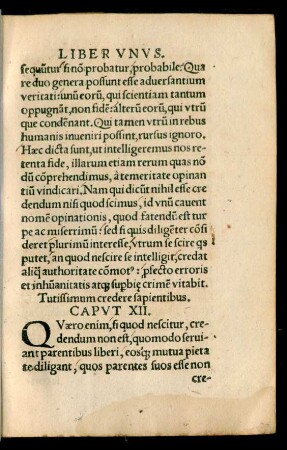 Tutissimum credere sapientibus. Caput XII.