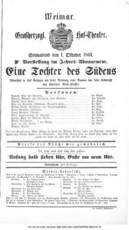 Eine Tochter des Südens