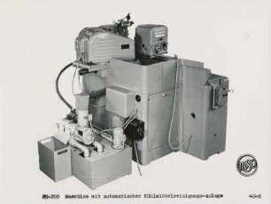 Maschine mit automatischer Kühlmittelreinigungs-Anlage "FH 200" der MSO Maschinen- und Schleifmittelwerke