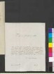 Brief von Steinheim, Salomon Ludwig an Goethe, Johann Wolfgang von