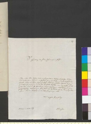 Brief von Steinheim, Salomon Ludwig an Goethe, Johann Wolfgang von