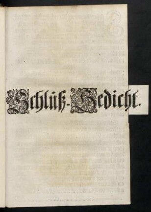 Schluß-Gedicht.