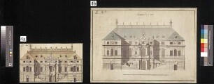 Aufriss der West- oder Ostseite des Palais