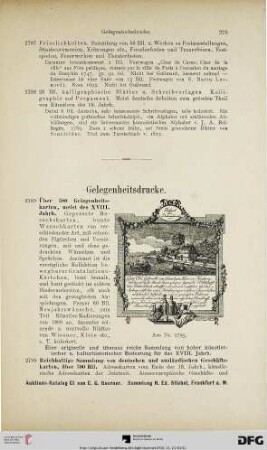 Gelegenheitsdrucke (Nr. 2789-2799)