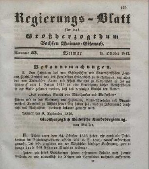 Nr. 23 : 15. Oktober 1842