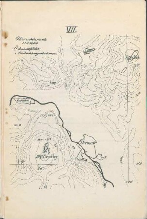 VII. Übersichtskarte 1:25000
