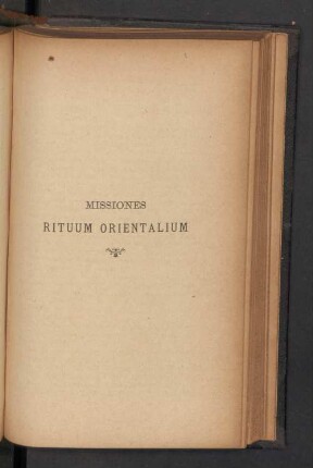 Missiones Rituum Orientalium