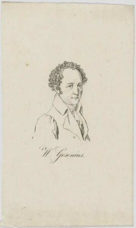 Bildnis des W. Gesenius
