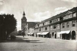 Bischofsburg (heute Biskupiec / Polen). Markt