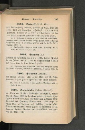 3895. Steinfeld (Johann)