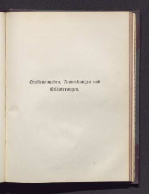 Quellangaben, Anmerkungen und Erläuterungen