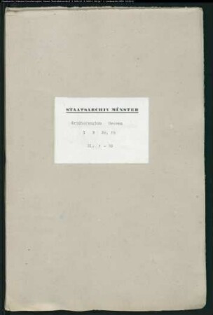 Die Verlegung des erzbischöfl. köln. Offizialats von Arnsberg nach Deutz