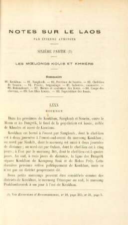 Notes sur le Laos par Étienne Aymonier
